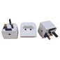 PowerConnect Euro Transformer UK Converter 2 Pin European to UK 3 Pin Plug Screw Lock 3 Pack