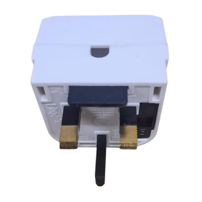 PowerConnect Euro Transformer UK Converter 2 Pin European to UK 3 Pin Plug Screw Lock 3 Pack