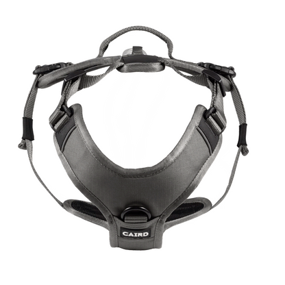 CAIRD Advance Dog Harness Ergonomic Y-Shape No Pull Reflective with Handle Grey (Medium)