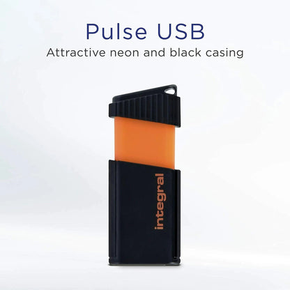 Integral 32GB USB Flash Drive Pen Drive Memory Stick 2.0 Pulse Orange
