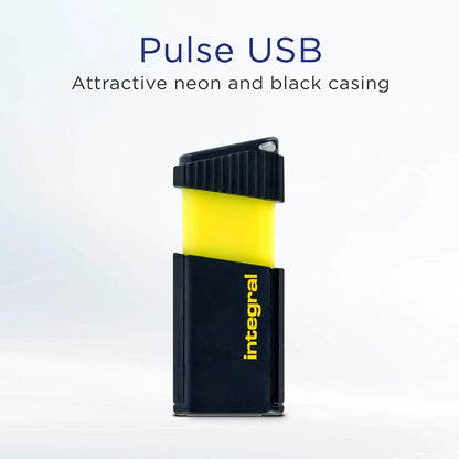 Integral 64GB USB Flash Drive Pen Drive Memory Stick 2.0 Pulse Yellow