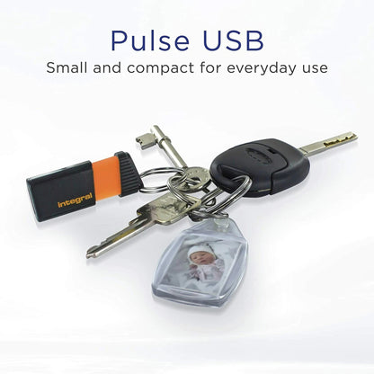 Integral 32GB USB Flash Drive Pen Drive Memory Stick 2.0 Pulse Orange