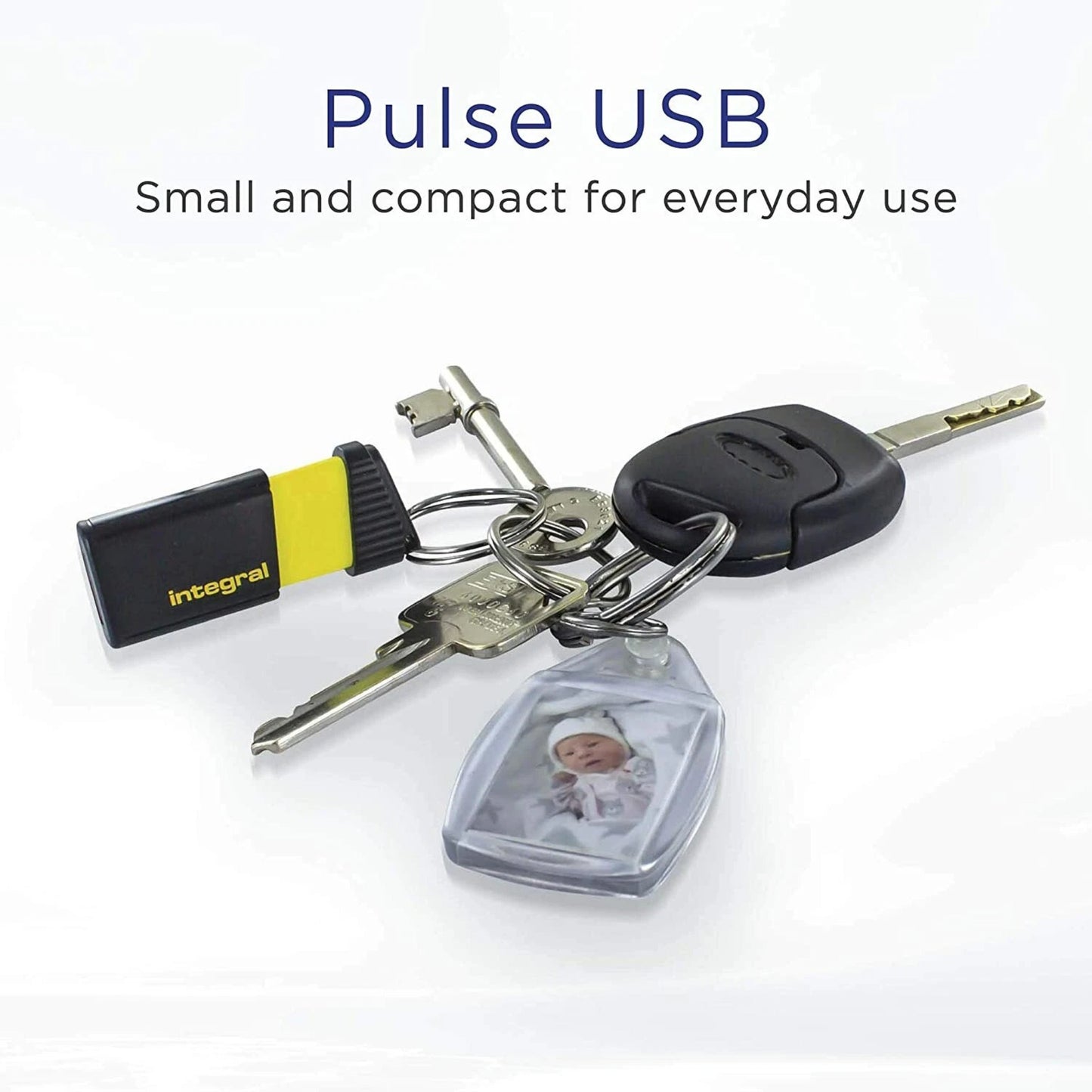 Integral 64GB USB Flash Drive Pen Drive Memory Stick 2.0 Pulse Yellow