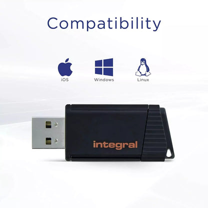 Integral 32GB USB Flash Drive Pen Drive Memory Stick 2.0 Pulse Orange