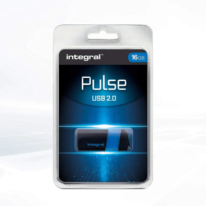 Integral 16GB USB Flash Drive Pen Drive Memory Stick 2.0 Pulse Blue