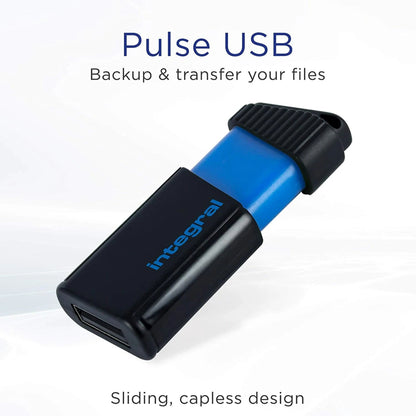 Integral 16GB USB Flash Drive Pen Drive Memory Stick 2.0 Pulse Blue