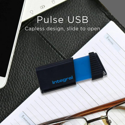Integral 16GB USB Flash Drive Pen Drive Memory Stick 2.0 Pulse Blue