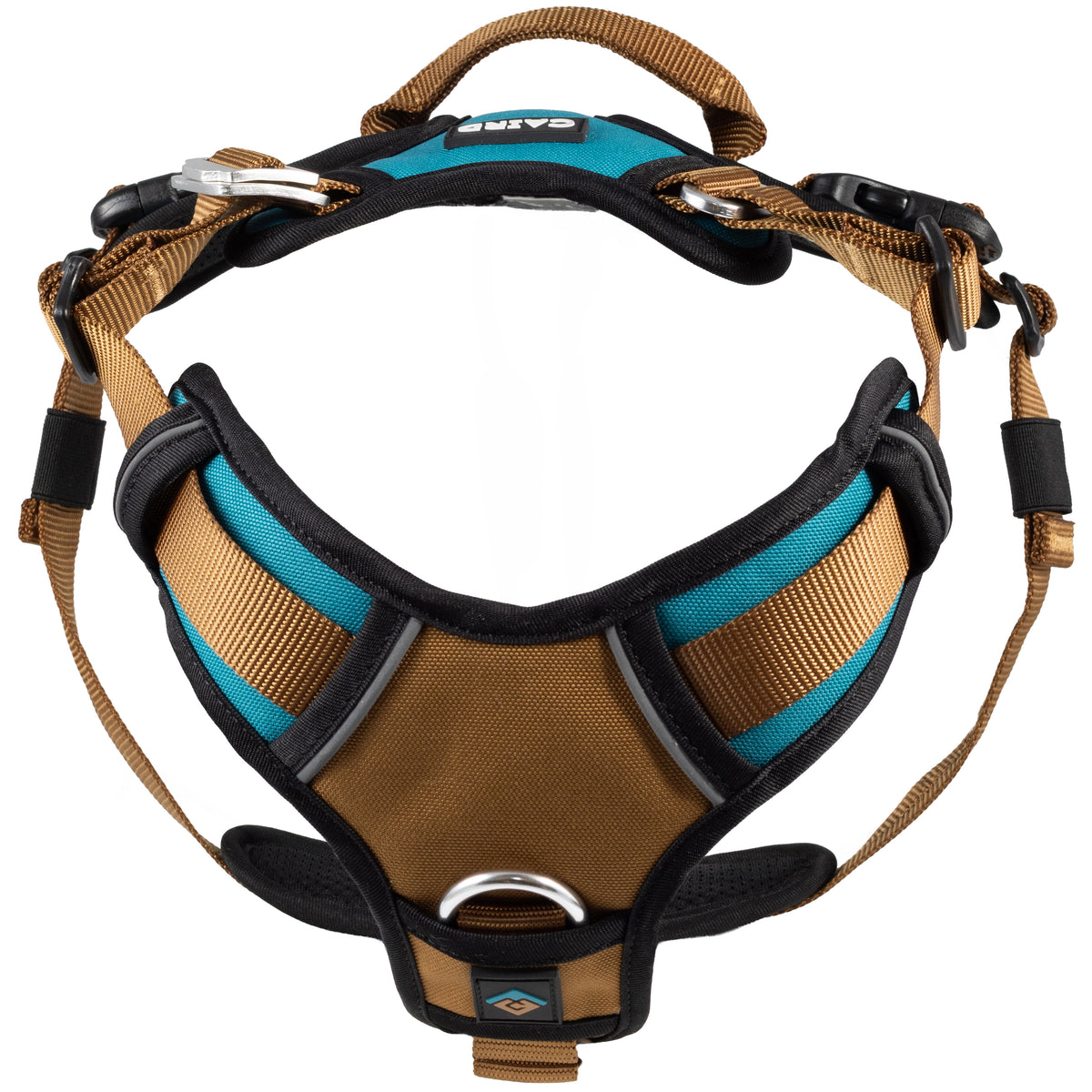 CAIRD Elevate Adjustable Dog Harness 5-Point No Pull Harness with Reflective Trim Front & Back Lead Clips