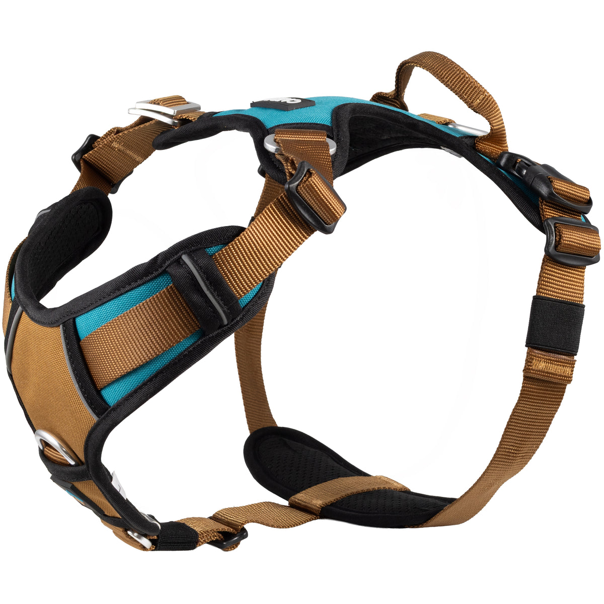 CAIRD Elevate Adjustable Dog Harness 5-Point No Pull Harness with Reflective Trim Front & Back Lead Clips