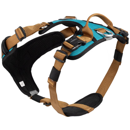 CAIRD Elevate Adjustable Dog Harness 5-Point No Pull Harness with Reflective Trim Front & Back Lead Clips