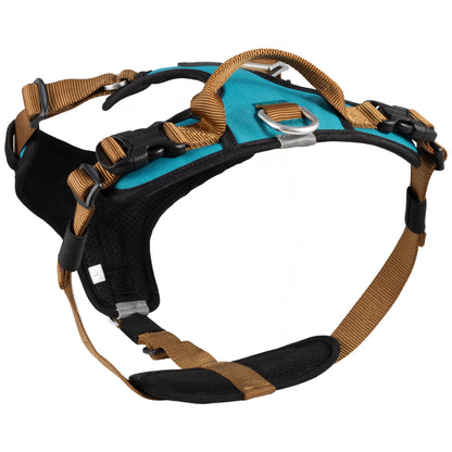 CAIRD Elevate Adjustable Dog Harness 5-Point No Pull Harness with Reflective Trim Front & Back Lead Clips