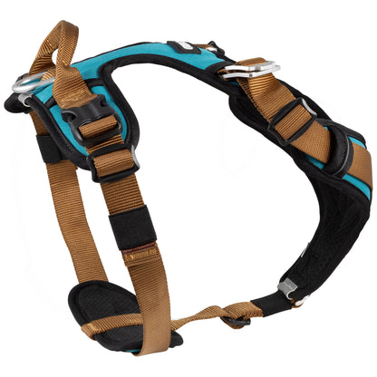 CAIRD Elevate Adjustable Dog Harness 5-Point No Pull Harness with Reflective Trim Front & Back Lead Clips