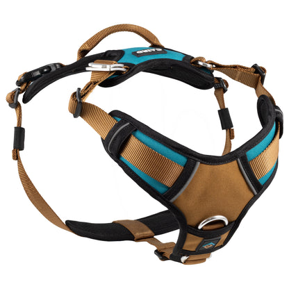 CAIRD Elevate Adjustable Dog Harness 5-Point No Pull Harness with Reflective Trim Front & Back Lead Clips