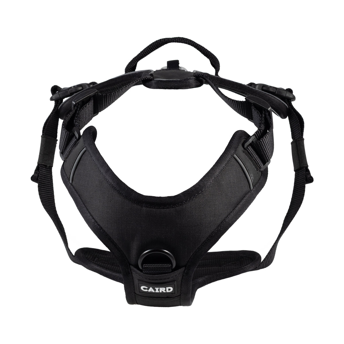 CAIRD Advance Dog Harness Ergonomic Y-Shape No Pull Reflective with Handle Black