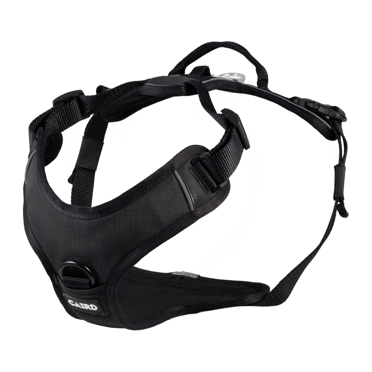 CAIRD Advance Dog Harness Ergonomic Y-Shape No Pull Reflective with Handle Black