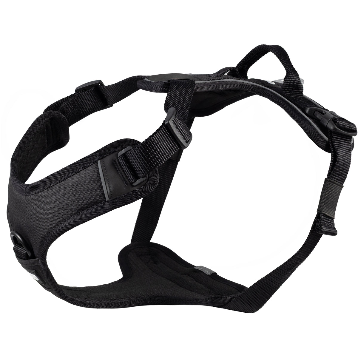 CAIRD Advance Dog Harness Ergonomic Y-Shape No Pull Reflective with Handle Black