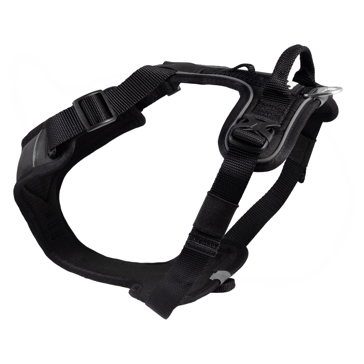CAIRD Advance Dog Harness Ergonomic Y-Shape No Pull Reflective with Handle Black