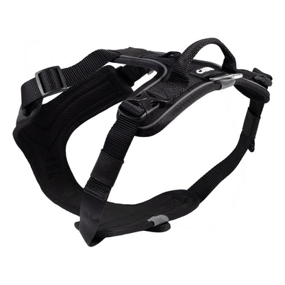 CAIRD Advance Dog Harness Ergonomic Y-Shape No Pull Reflective with Handle Black
