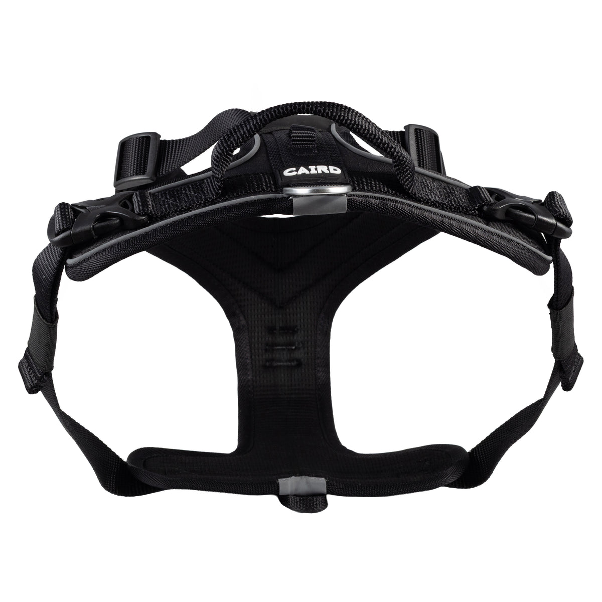 CAIRD Advance Dog Harness Ergonomic Y-Shape No Pull Reflective with Handle Black