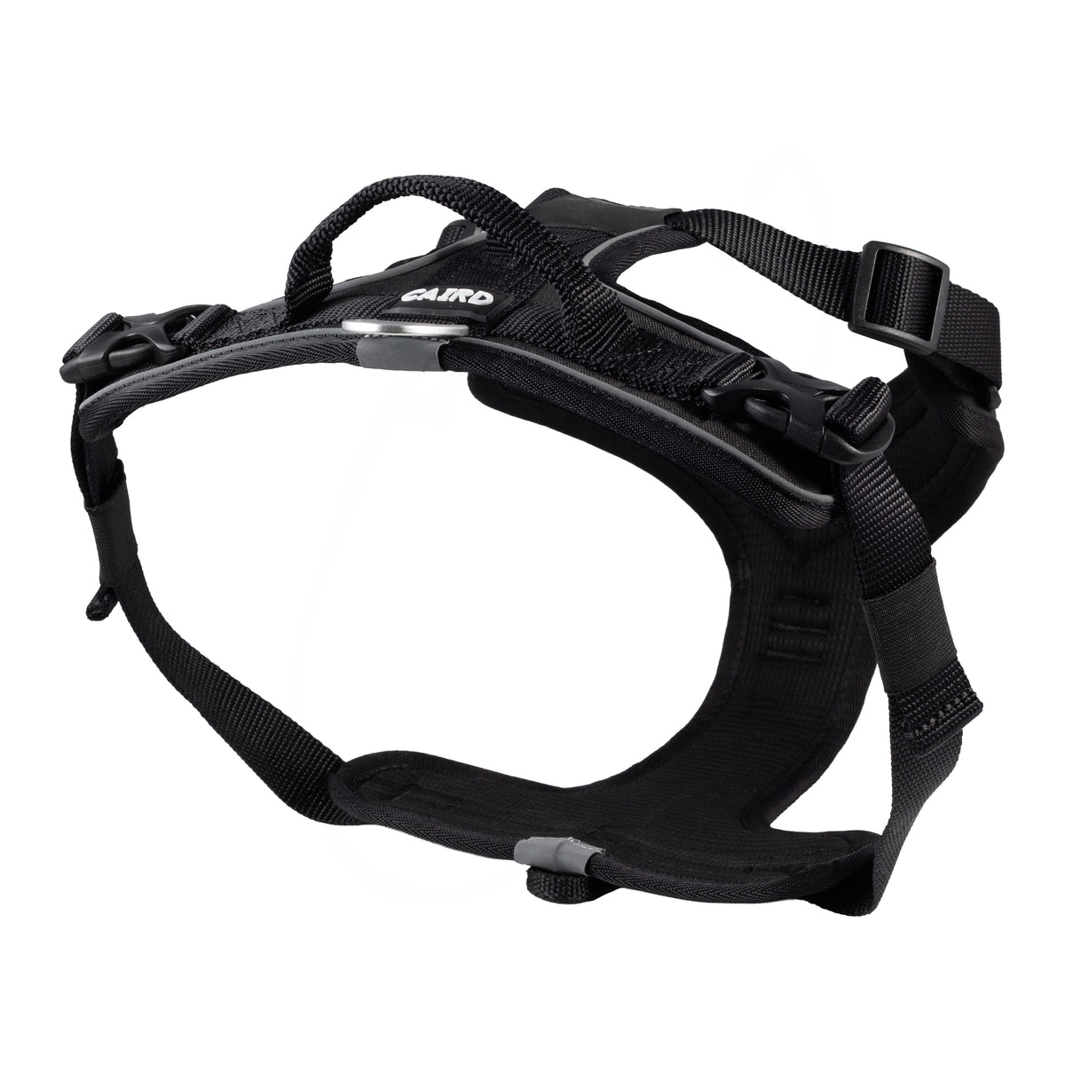CAIRD Advance Dog Harness Ergonomic Y-Shape No Pull Reflective with Handle Black