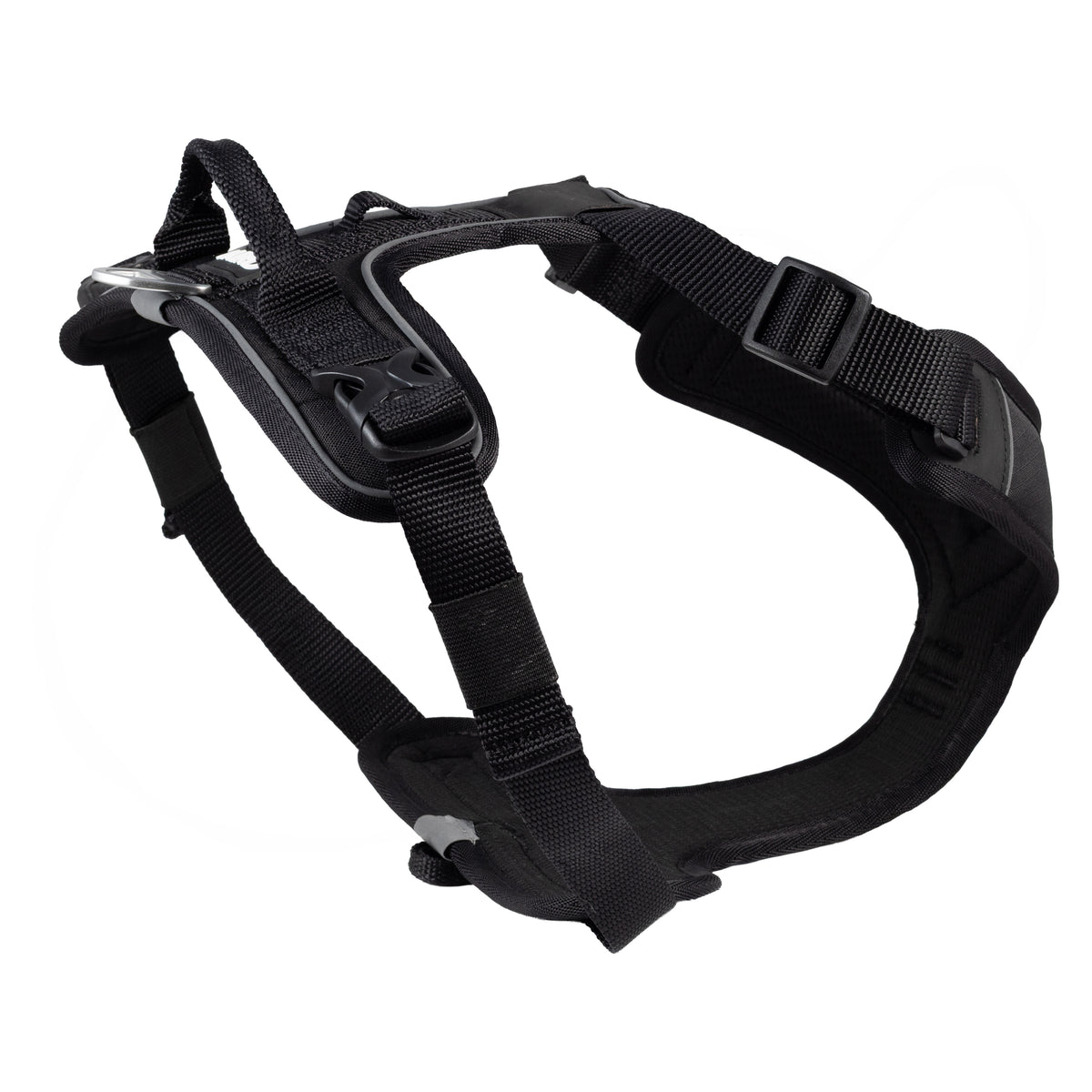 CAIRD Advance Dog Harness Ergonomic Y-Shape No Pull Reflective with Handle Black