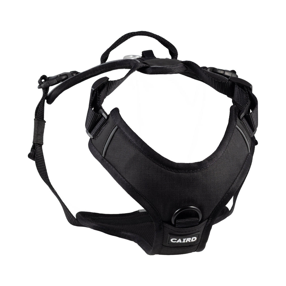 CAIRD Advance Dog Harness Ergonomic Y-Shape No Pull Reflective with Handle Black