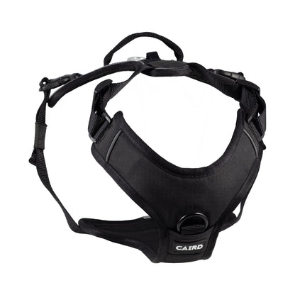 CAIRD Advance Dog Harness Ergonomic Y-Shape No Pull Reflective with Handle Black