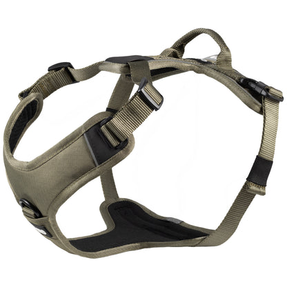 CAIRD Advance Dog Harness Ergonomic Y-Shape No Pull Reflective with Handle Khaki