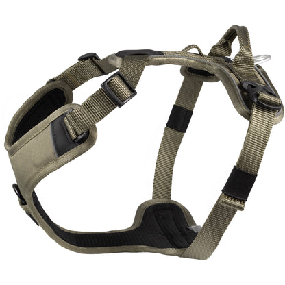 CAIRD Advance Dog Harness Ergonomic Y-Shape No Pull Reflective with Handle Khaki