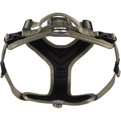 CAIRD Advance Dog Harness Ergonomic Y-Shape No Pull Reflective with Handle Khaki