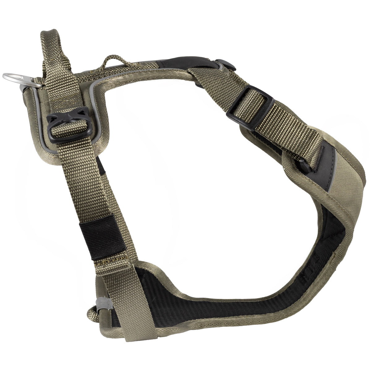 CAIRD Advance Dog Harness Ergonomic Y-Shape No Pull Reflective with Handle Khaki