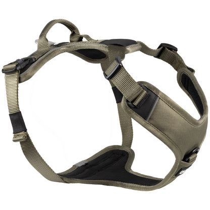 CAIRD Advance Dog Harness Ergonomic Y-Shape No Pull Reflective with Handle Khaki