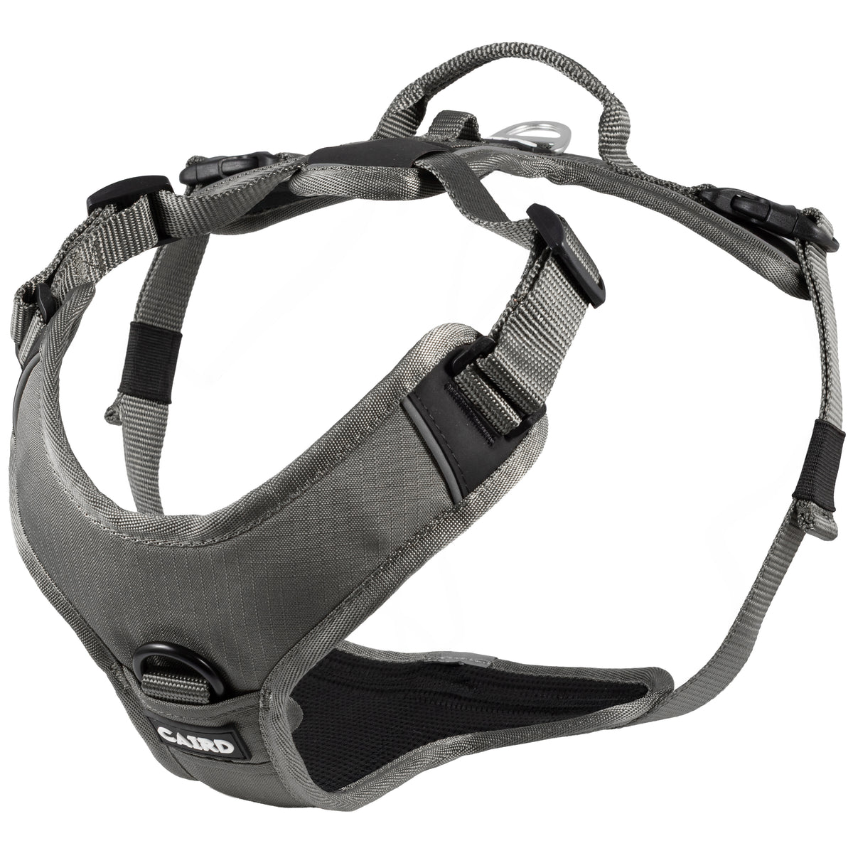 CAIRD Advance Dog Harness Ergonomic Y-Shape No Pull Reflective with Handle Grey (Medium)