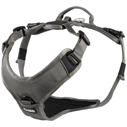 CAIRD Advance Dog Harness Ergonomic Y-Shape No Pull Reflective with Handle Grey (Medium)