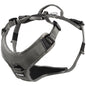 CAIRD Advance Dog Harness Ergonomic Y-Shape No Pull Reflective with Handle Grey (Medium)