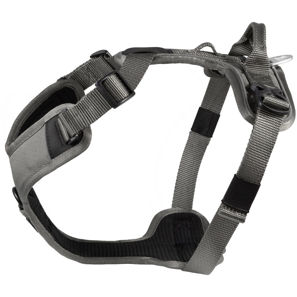 CAIRD Advance Dog Harness Ergonomic Y-Shape No Pull Reflective with Handle Grey (Medium)