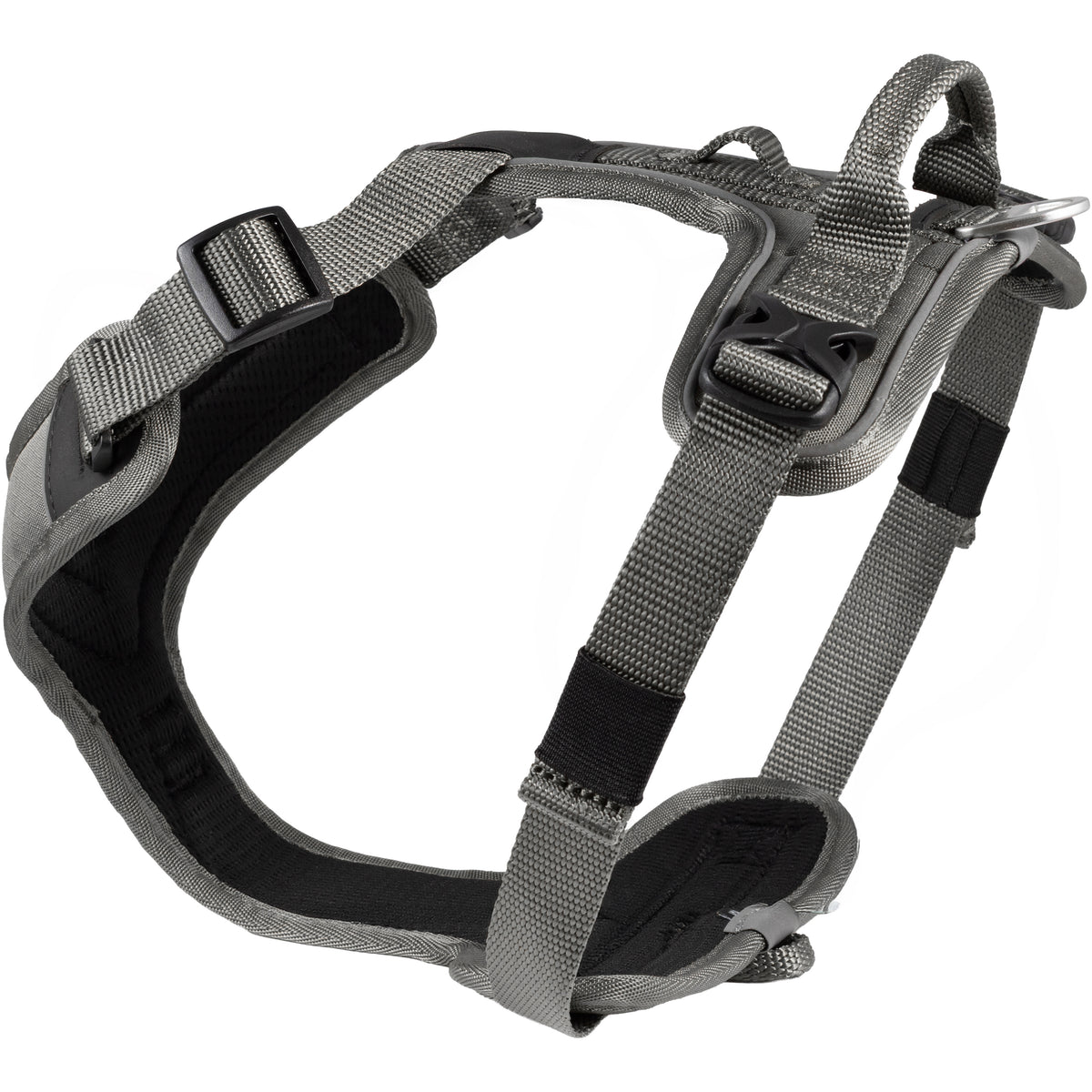 CAIRD Advance Dog Harness Ergonomic Y-Shape No Pull Reflective with Handle Grey (Medium)