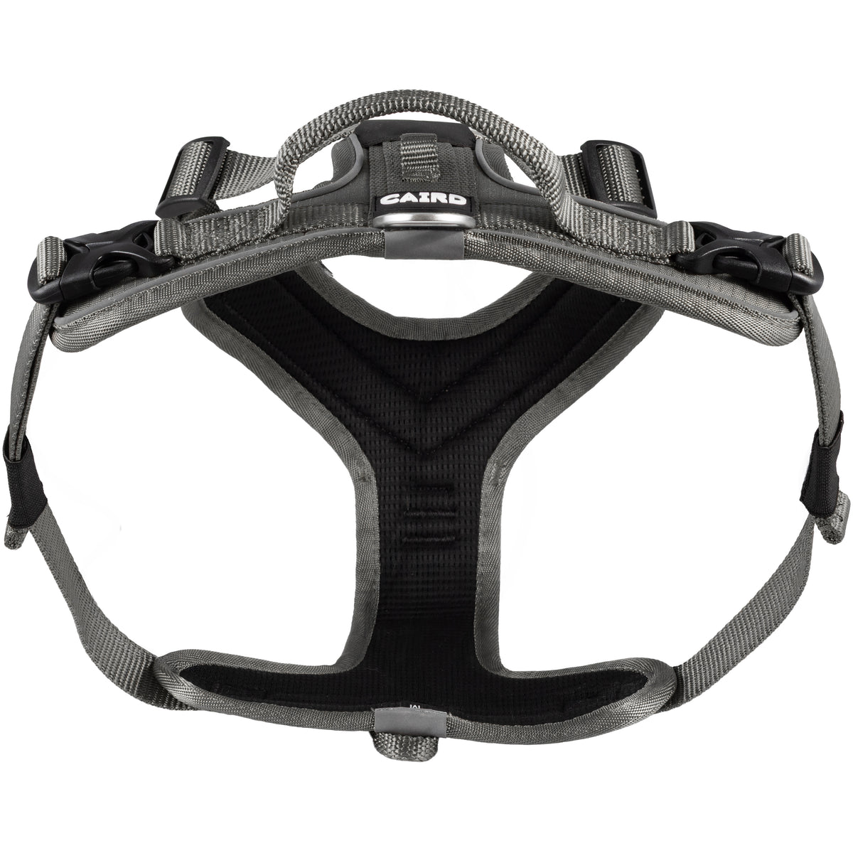 CAIRD Advance Dog Harness Ergonomic Y-Shape No Pull Reflective with Handle Grey (Medium)