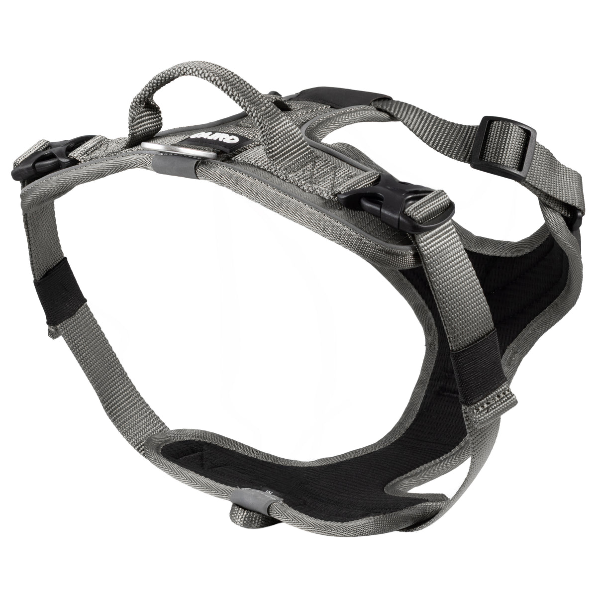 CAIRD Advance Dog Harness Ergonomic Y-Shape No Pull Reflective with Handle Grey (Medium)