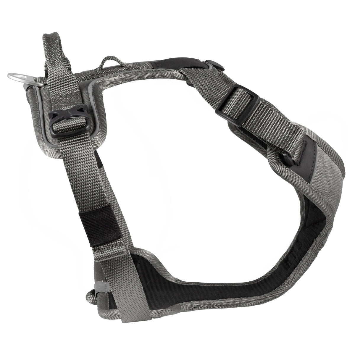 CAIRD Advance Dog Harness Ergonomic Y-Shape No Pull Reflective with Handle Grey (Medium)