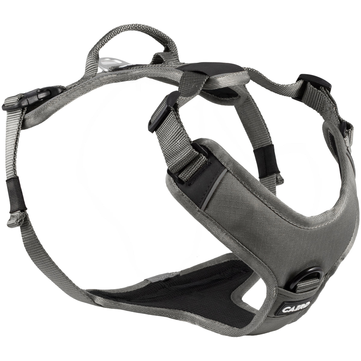 CAIRD Advance Dog Harness Ergonomic Y-Shape No Pull Reflective with Handle Grey (Medium)