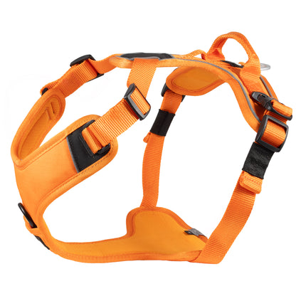 CAIRD Advance Dog Harness Ergonomic Y-Shape No Pull Reflective with Handle Orange