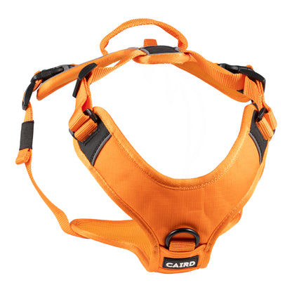 CAIRD Advance Dog Harness Ergonomic Y-Shape No Pull Reflective with Handle Orange