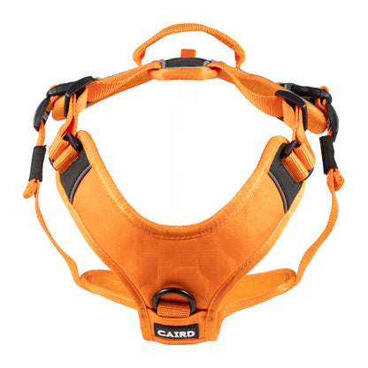 CAIRD Advance Dog Harness Ergonomic Y-Shape No Pull Reflective with Handle Orange