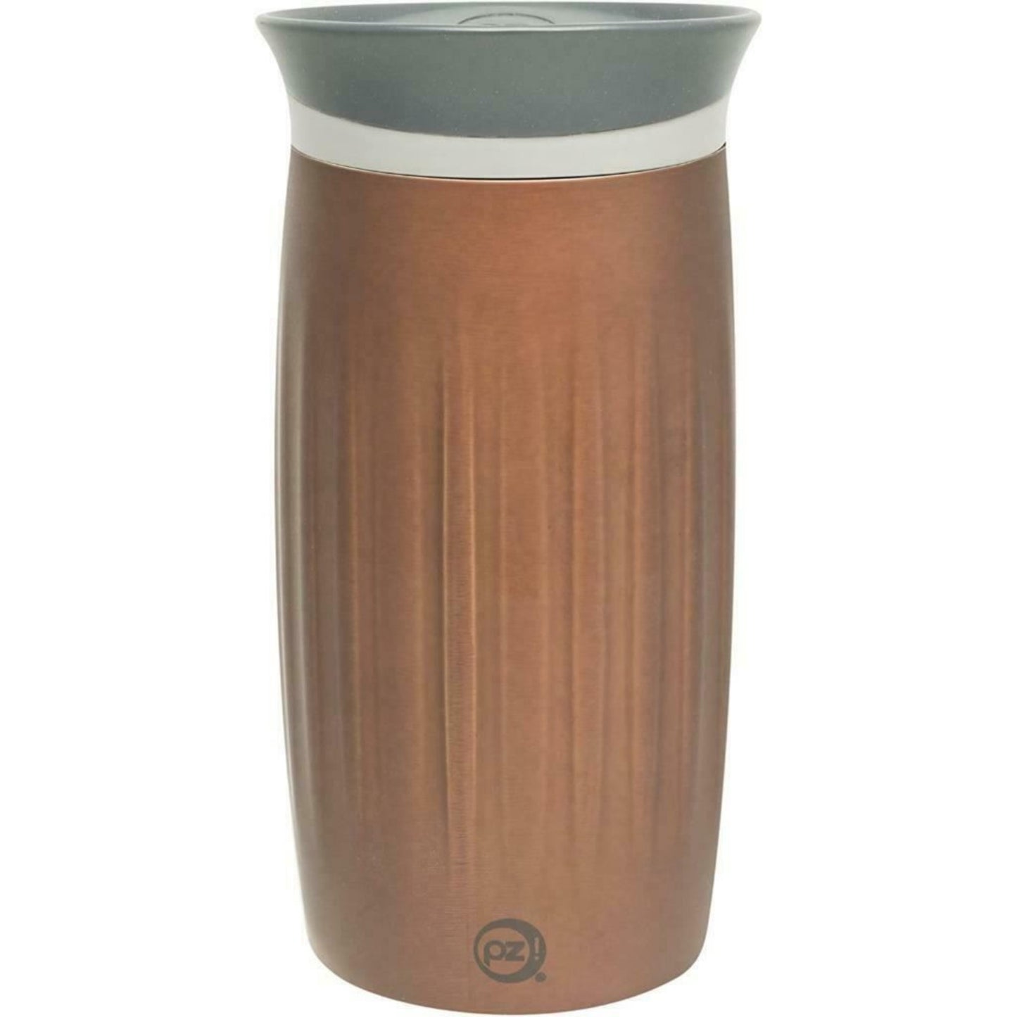 Zak Designs Thermal Travel Mug Flask Stainless Steel Double Wall, Button Lid, 350ml / 12 oz