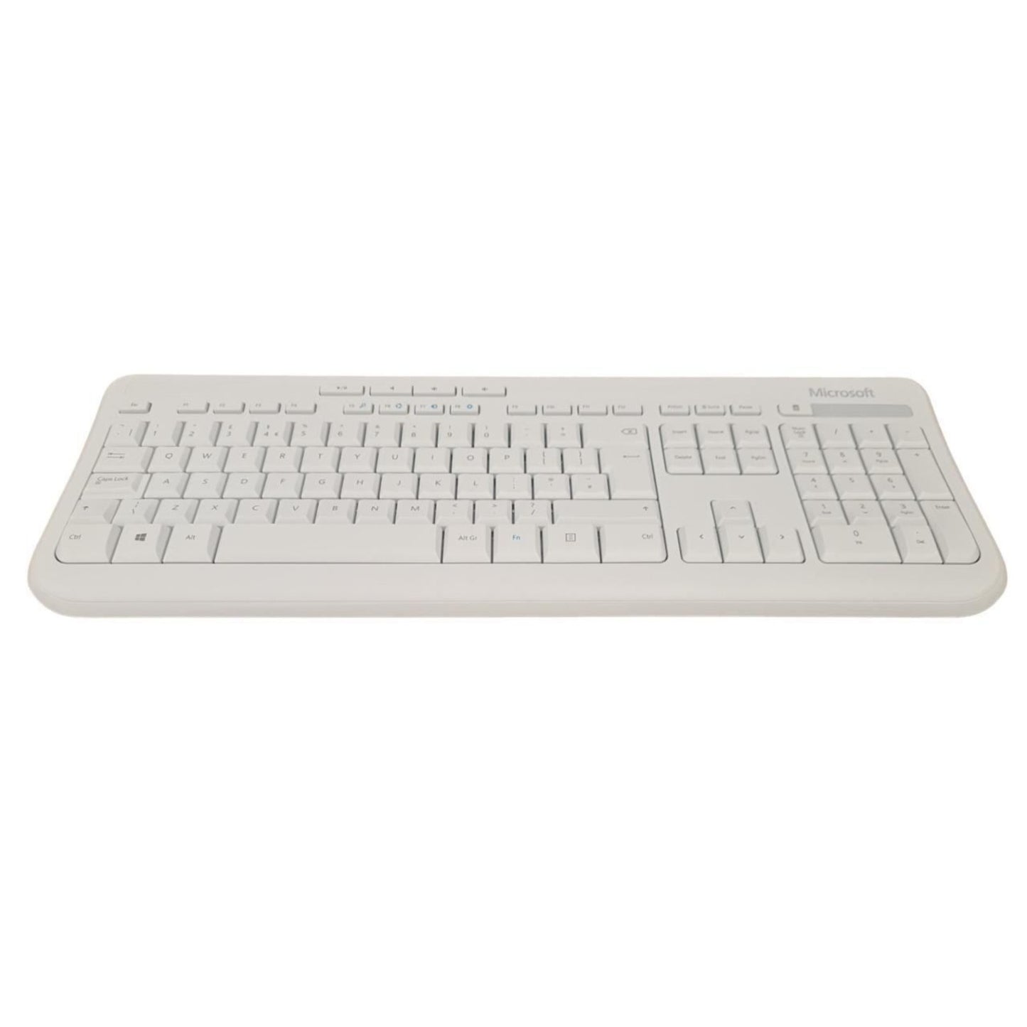 Microsoft Wired USB Keyboard 600 UK QWERTY Layout Spill Resistant White