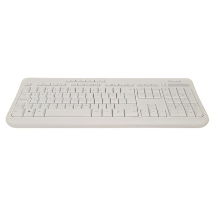 Microsoft Wired USB Keyboard 600 UK QWERTY Layout Spill Resistant White