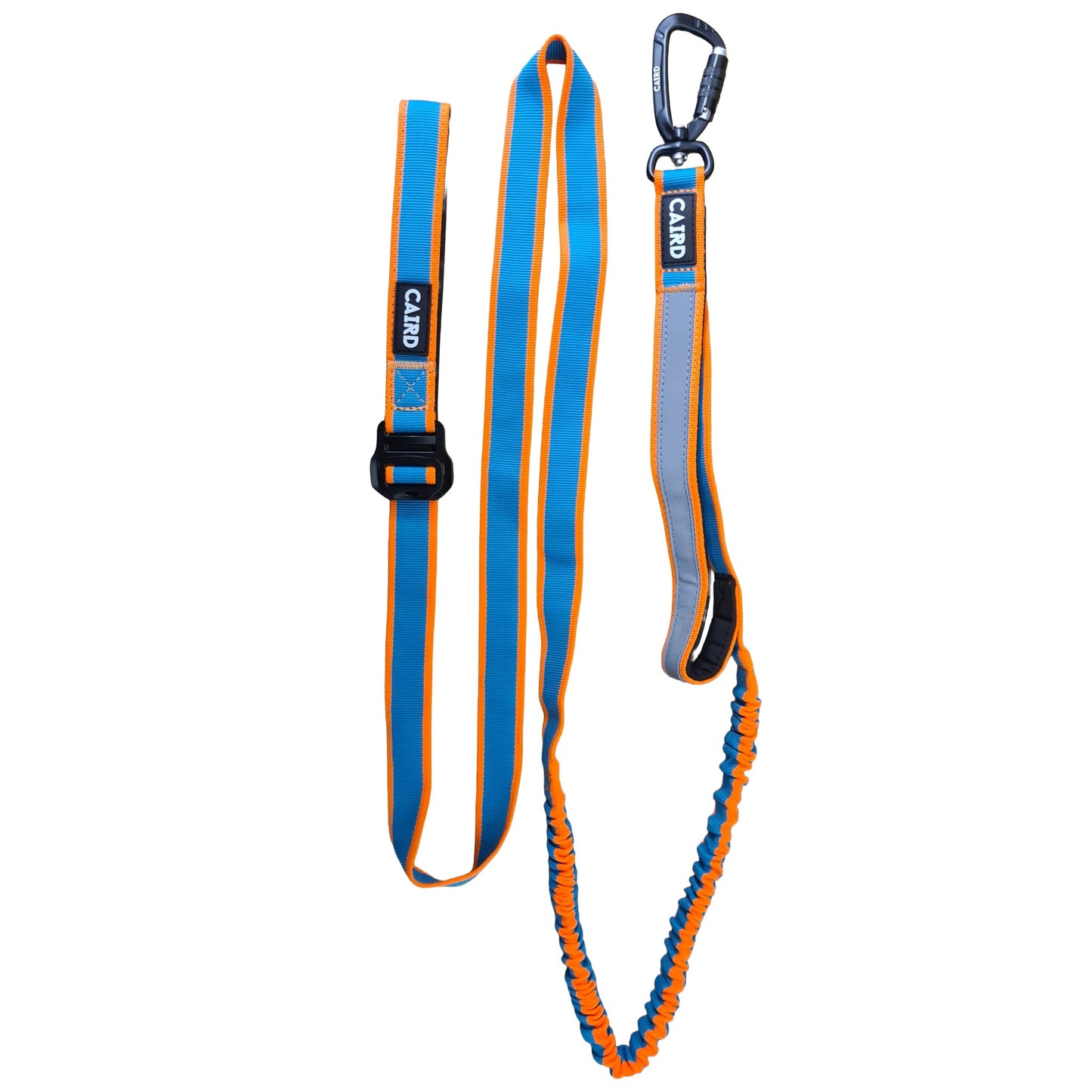 CAIRD Bungee Hands Free Dog Lead Adjustable Waist Belt Aluminium Locking Carabiner