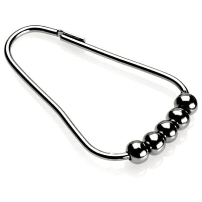 Croydex Set of 12 Shower Curtain Hook Rings Roller Balls Chrome Rust Free