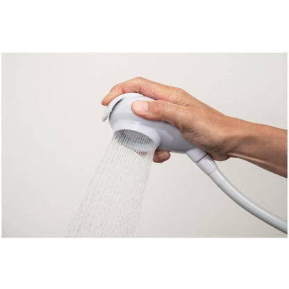 Croydex Freeway Plus Push-Fit Bath Basin Controllable Shampoo Shower Spray White
